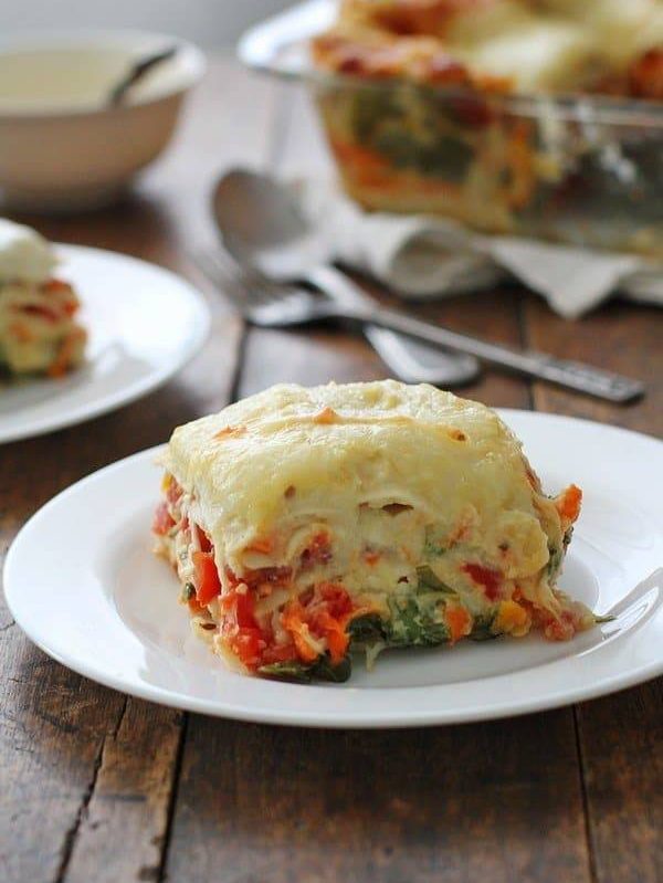 Veggie Alfredo Lasagna