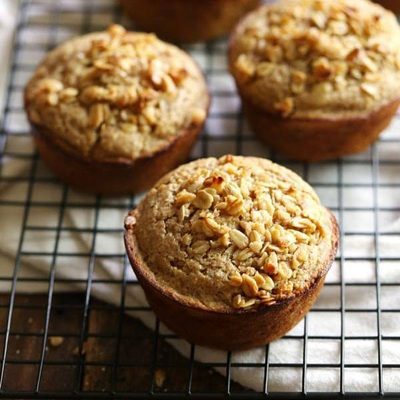A picture of Caramelized Banana Oat Muffins