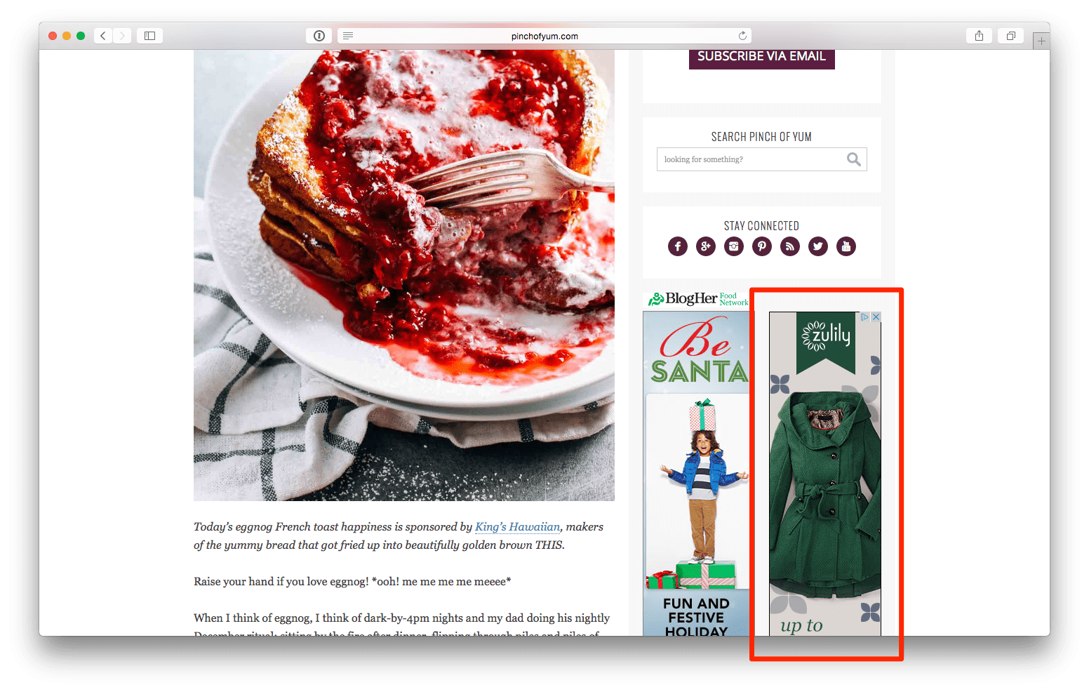 Display Advertising Example.