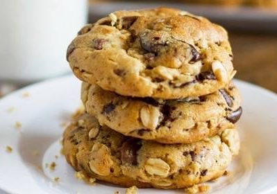 A picture of Peanut Butter Oatmeal Chocolate Chip Cookies